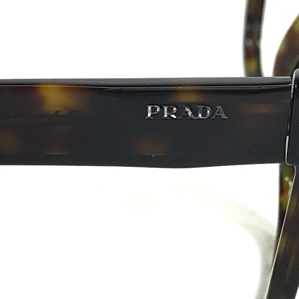 Prada Eyeglasses Frames VPR04Y 2AU-1O1 Havana Tortoise Brown Square 53-18-145